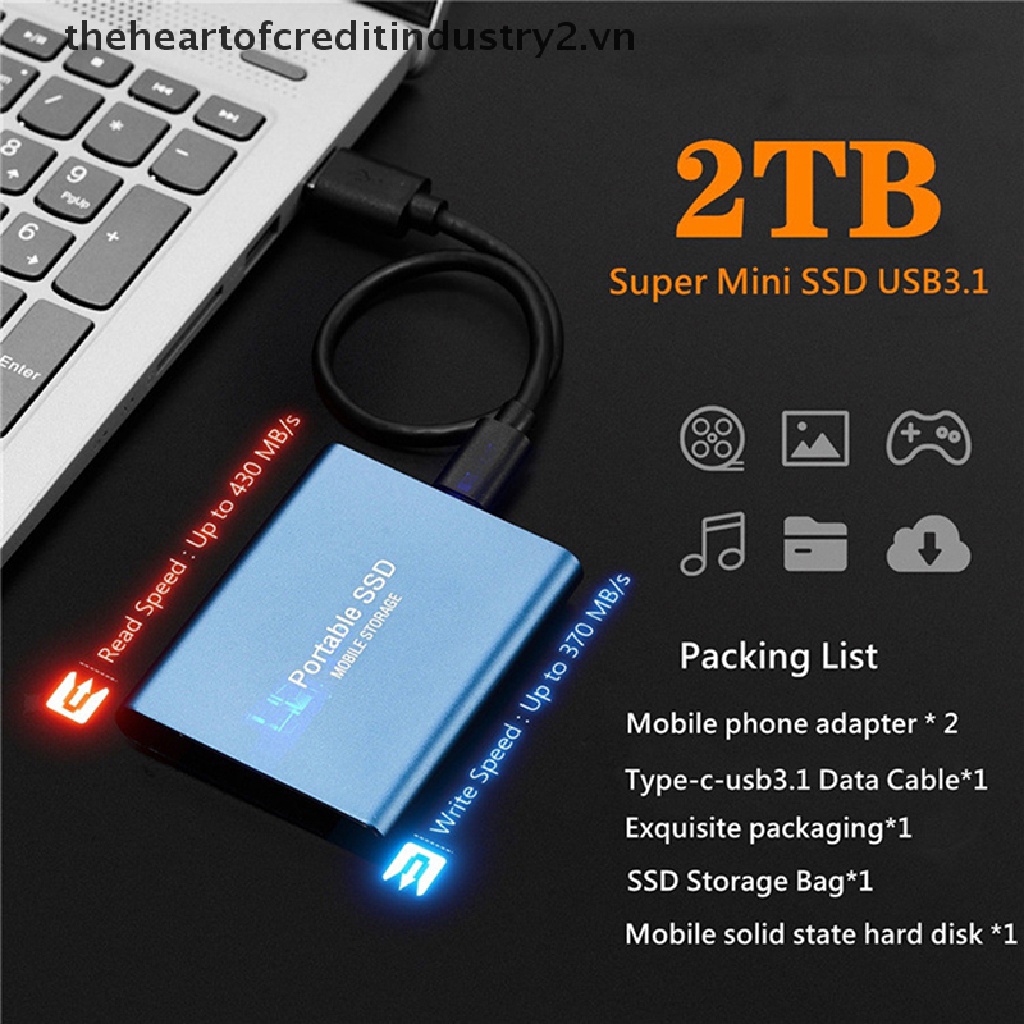 Ổ Cứng Di Động 4TB / 2TB / 1TBGB Type C USB3.1