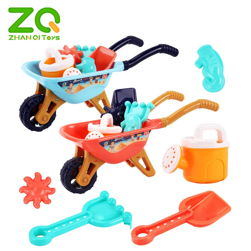 ZHAN QI TOYS Đồ chơi xe đẩy 6 món đi biển cỡ lớn vui nhộn dành cho trẻ em