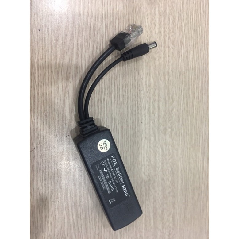 Bộ tách tín hiệu POE, thiết bị cấp nguồn PoE cho camera ip thường dùng với switch POE hay đầu ghi POE