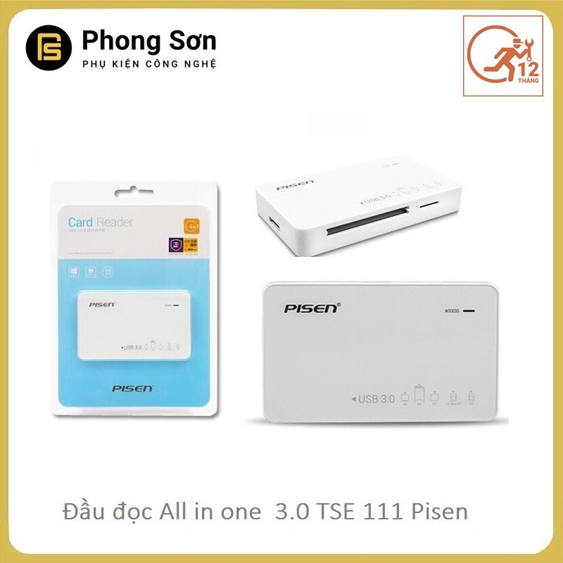  Đầu đọc thẻ 3.0 Pisen All in one TS E111 USB 3.0