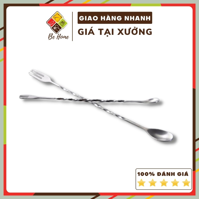 Thìa Bar 2 Đầu - 2 Kích Thước - Inox Cao Cấp Độc Đáo - Phục vụ quầy Bar chuyên nghiệp BEHOME