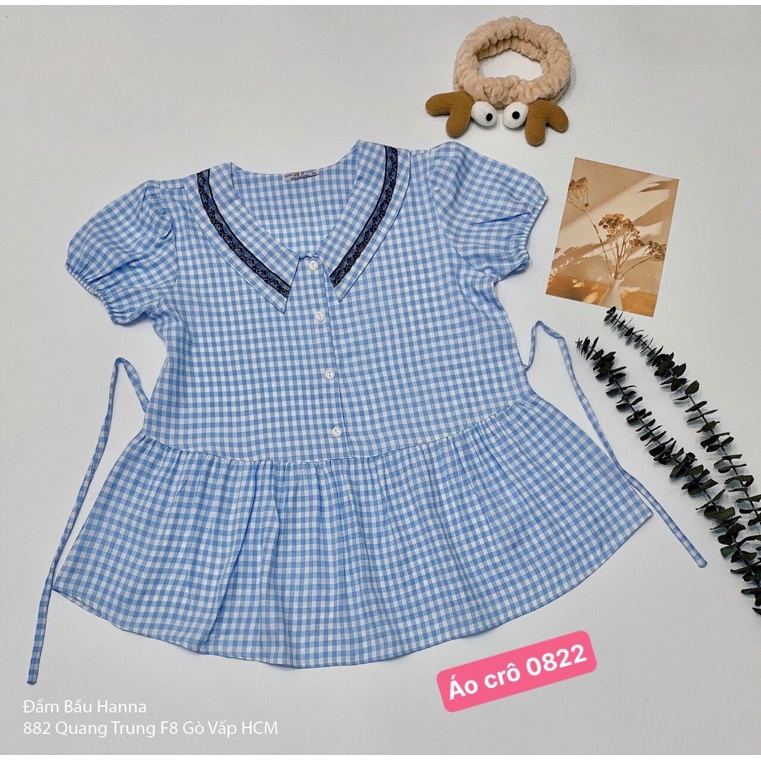 [SIZE 40-60KG] ÁO BẦU CÔNG SỞ  HANNA, SIZE NHỎ CHO BẦU NHỎ, VẢI MÁT MẶC MÙA HÈ, MỀM MẠI KHÔNG NHĂN, ĐI LÀM ĐI CHƠI ĐỀU P