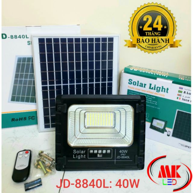 ĐÈN PHA LED NĂNG LƯỢNG MẶT TRỜI JINDIAN 40W JD-8840L