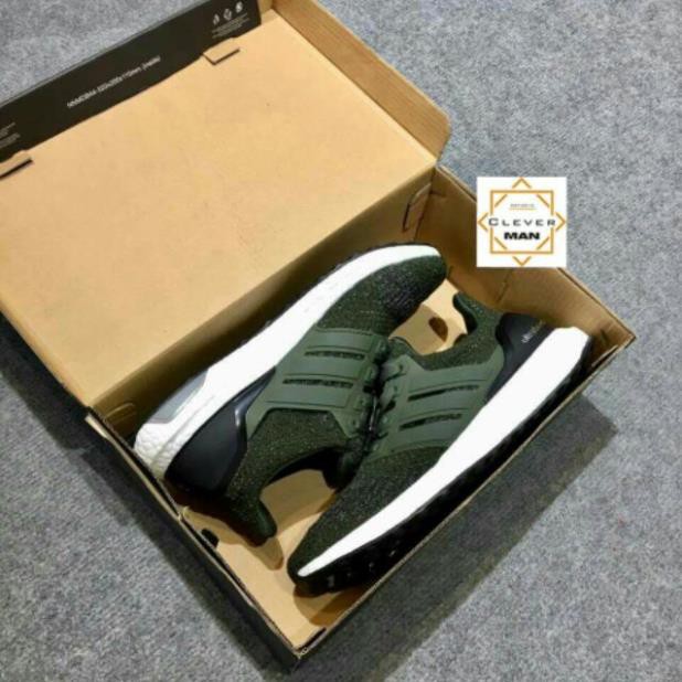 (CÓ SẴN) Giày thể thao ULTRA BOOST 3.0 Dark green Màu xanh rêu 2017 > ✭ ⁶ new