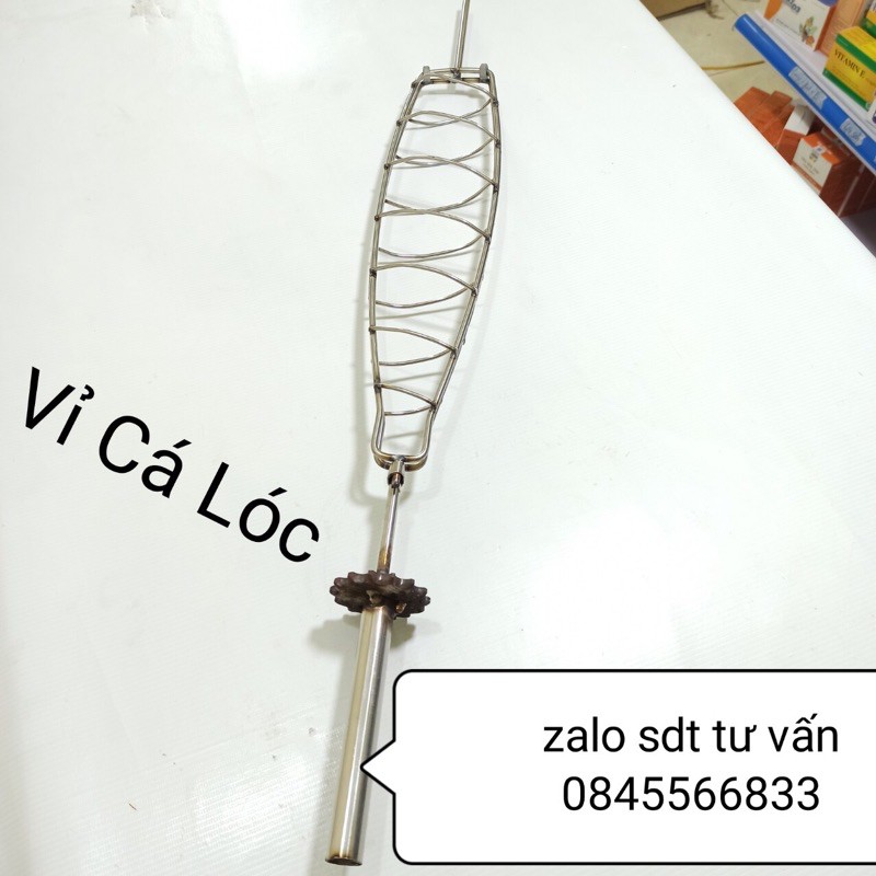 Vỉ Nướng Cá Lóc- Cá Quả -Cá Chuối Cho Máy Nướng Loại To Dịch Vụ