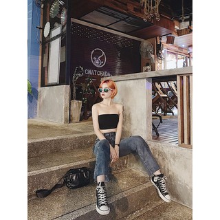 Crop ống thun