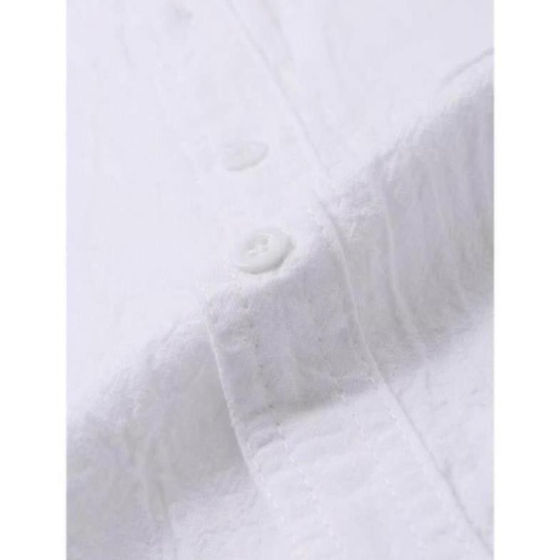 (NT) Áo Sơ Mi Nam Đũi Nhật Cổ Trụ (0) 2 | BigBuy360 - bigbuy360.vn