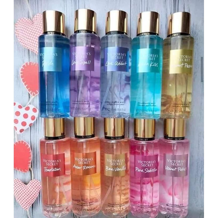 [Phân loại-Tester 10ml] Victoria Secret và Bath and Body Works Xịt Thơm Nước Hoa Toàn Thân Lưu Hương Mịn Da mini 10ml