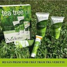 Bộ Sản Phẩm Sáng Da, Ngừa Mụn Chiết Xuất Từ Tinh Chất Tràm Trà Tea Tree Oil Vedette (Hộp 4 Tuýp) - 0514991