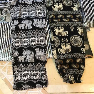 Quần lanh thổ cẩm nhiều hoạ tiết ống suông hoặc bo gấu