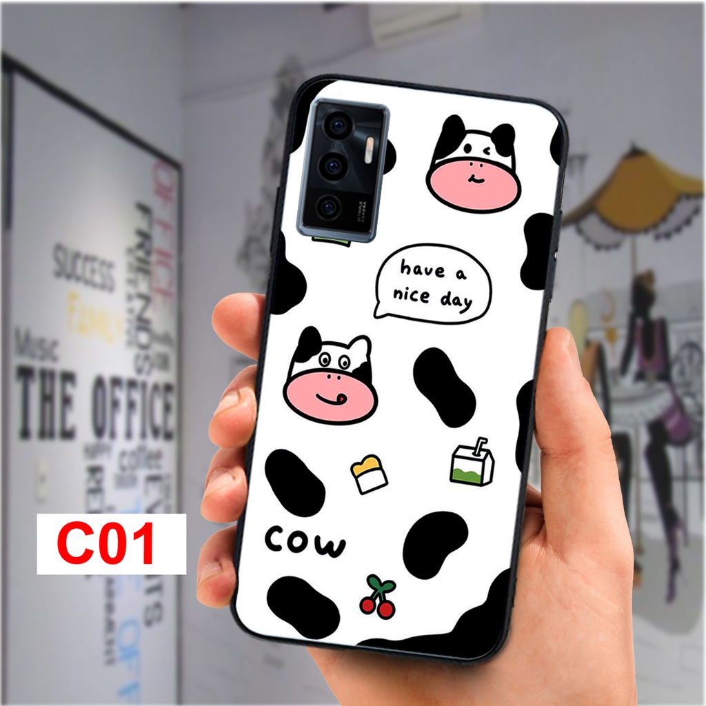 Ốp lưng Vivo V23 5G - Vivo V23e - Vivo Y15S -Vivo Y72- Vivo Y53s họa tiết bò sữa nhiều mẫu mới cực đẹp