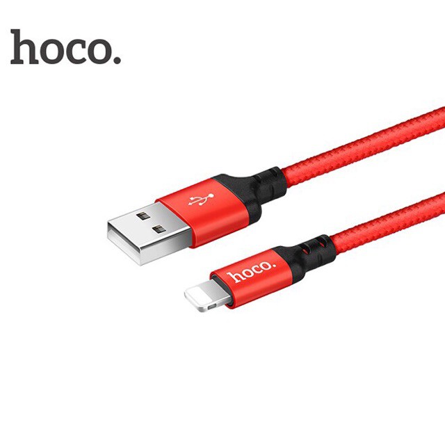 Cáp sạc IPdài 1m/2m Hoco X14 siêu bền hàng