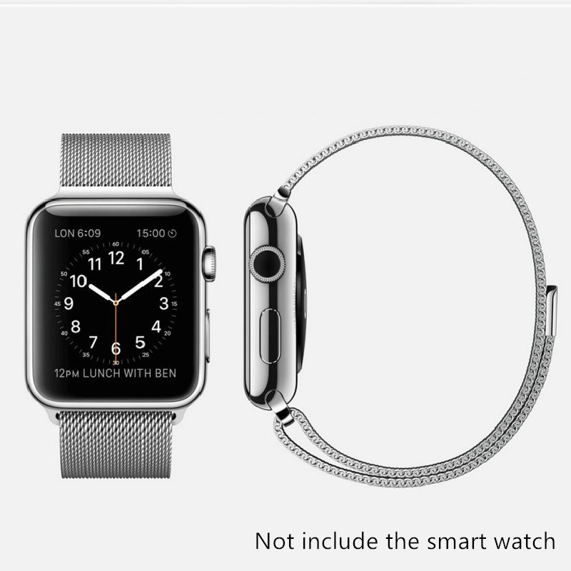 Dây đeo kim loại dạng lưới thay thế cho đồng hồ Apple watch iwatch 1 2 3 4 5 6 SE iwatch5 iwatch4 iwatch6 40mm 44mm 38mm 42mm