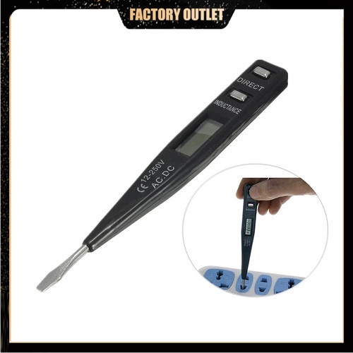 Bút Thử Điện Cảm Biến Đen AC / DC 12-240V