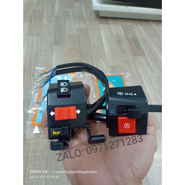 Bộ cụm công tắc hai bên cho xe Super Dream Việt