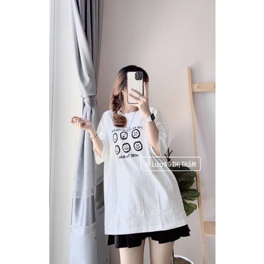 Áo thun nam nữ unisex form rộng tay ngắn in hình cổ tròn AT259