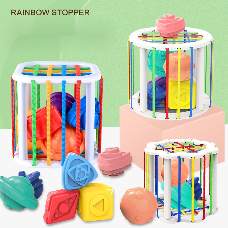 Đồ Chơi Khối Lập Phương Đầy Màu Sắc Kèm 6 Cảm Biến Nhiều Màu Sắc Cho Bé 2-4 Tuổi 2-4 Tuổi