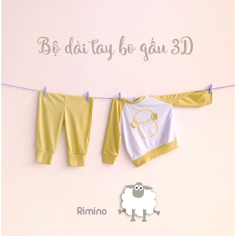 Bộ Dài Tay Thun Lạnh Bo gấu Cho Bé Trai, Bé Gái size (6-17kg)
