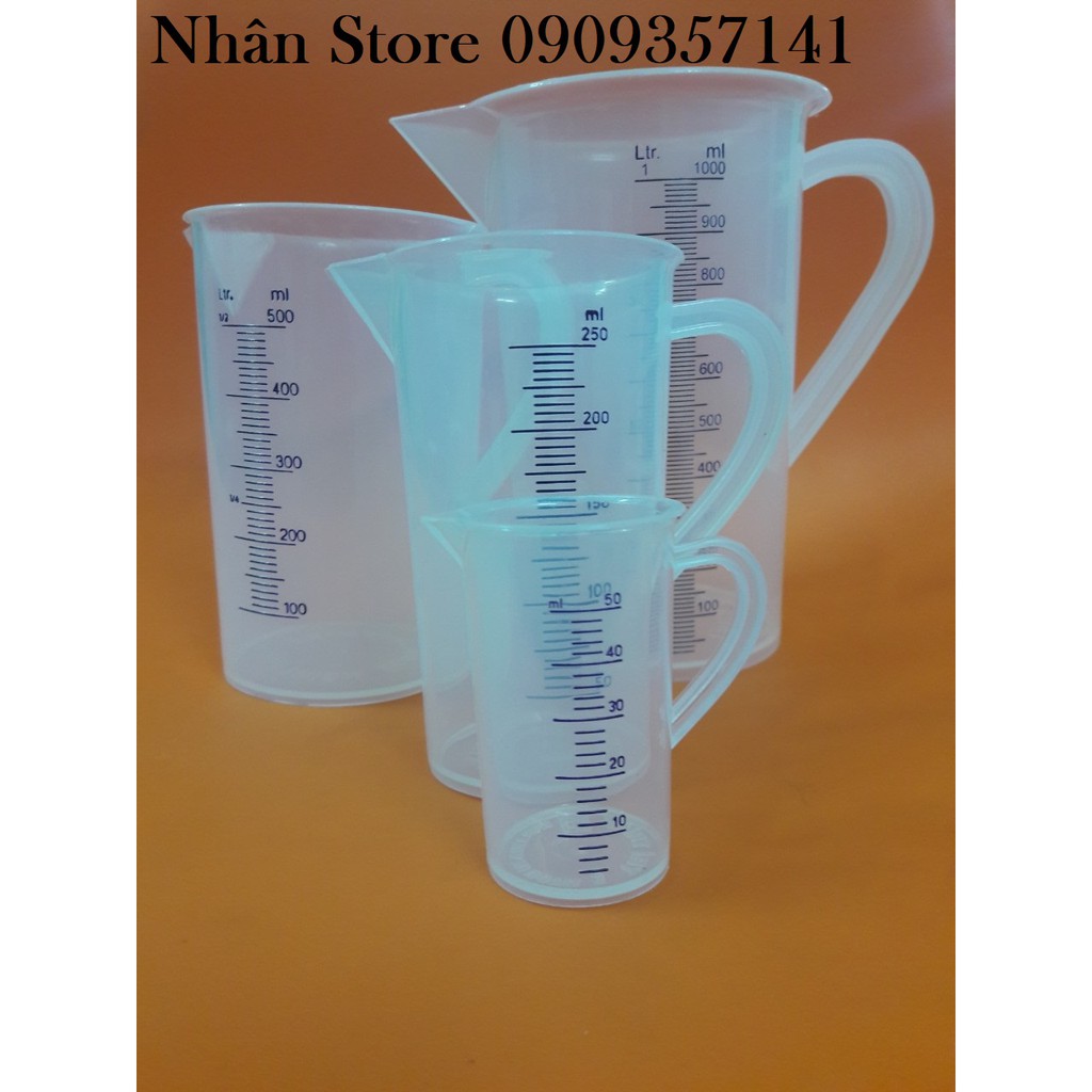 Ca đong định lượng đủ size từ 50ml đến 1000ml (ảnh thật)