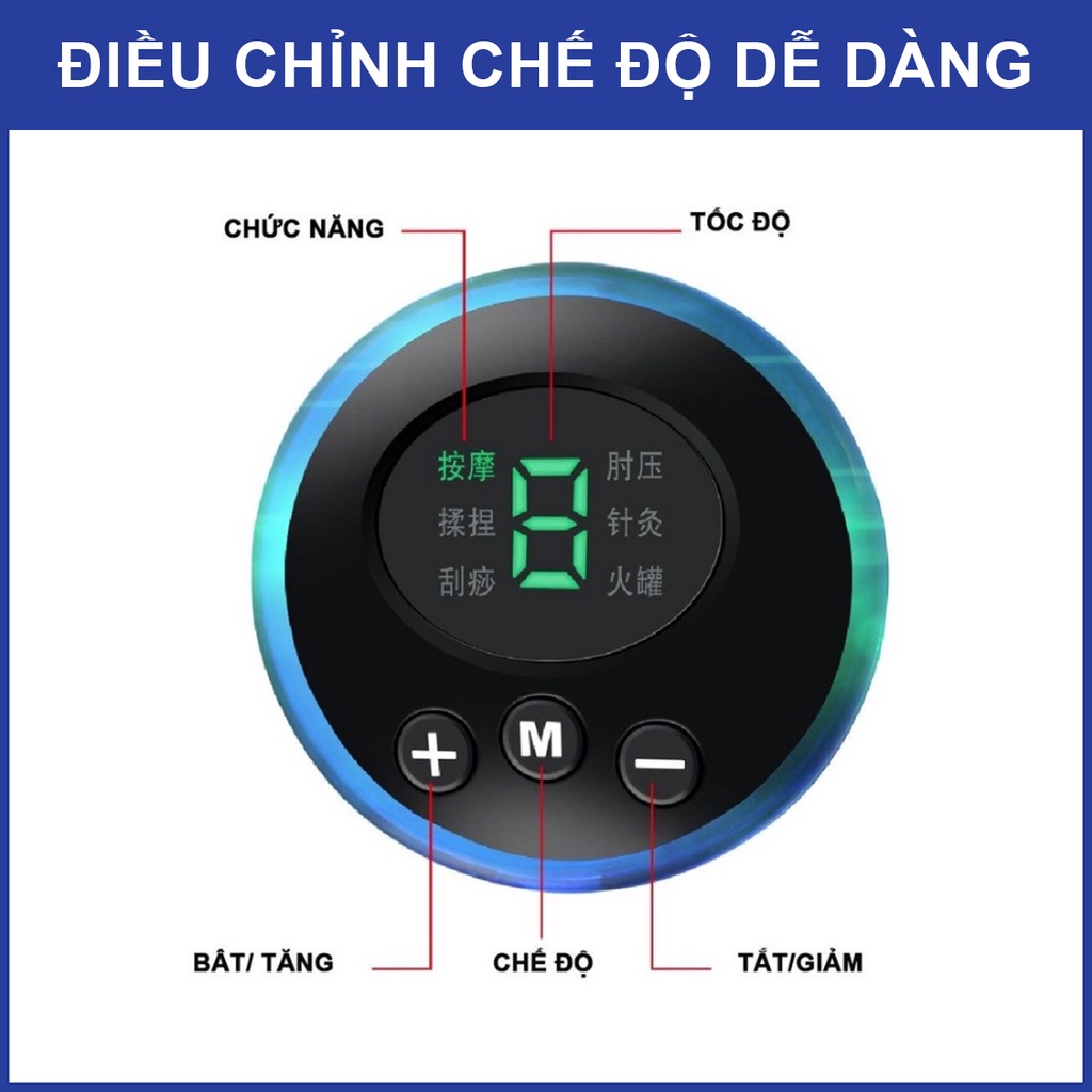 Thảm massage chân EMS cao cấp có màn hình hiển thị giúp lưu thông khí huyết, máy massage bàn chân giảm đau mỏi hiệu quả