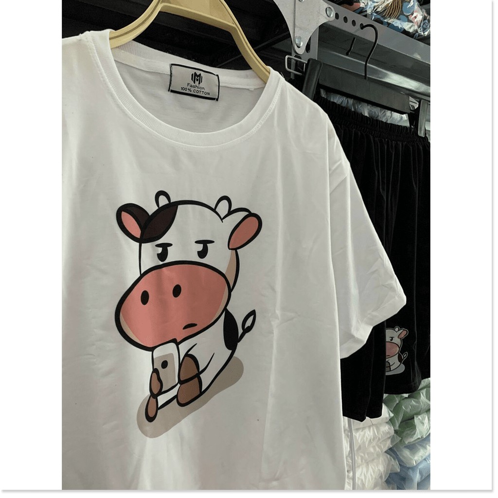 SET BỘ THUN COTTON NỮ XINH XẮN,THIẾT KẾ HỌA TIẾT HỢP THỜI TRANG MÙA HÈ,ĐẶC BIỆT LÀ CHẤT LIỆU VÃI THOÁNG MÁT  THỜI TRANG