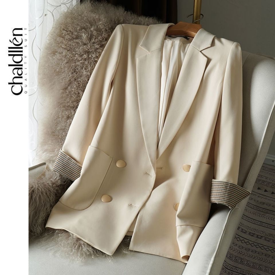 Đen Áo Khoác Vest Nữ Tay Dài Thời Trang Hàn Quốc