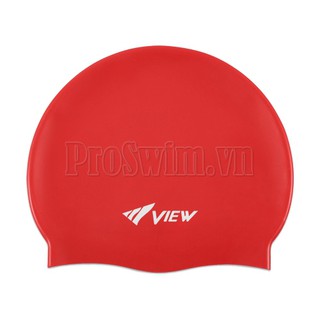 Mũ bơi View silicone Đỏ