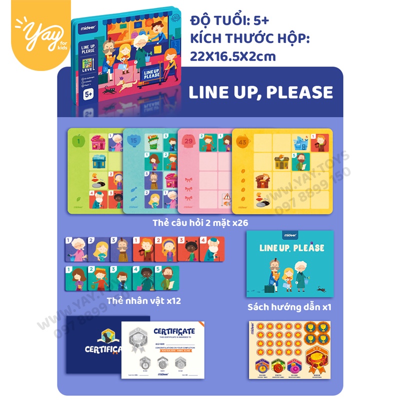 [04 MẪU GAME ĐỐI KHÁNG] Bộ Trò Chơi Boardgame Toán Học Mini cho trẻ 4+ - MIDEER