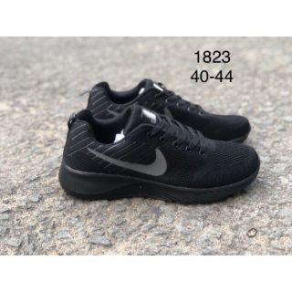 Giày nam full đen tập gym đi chơi