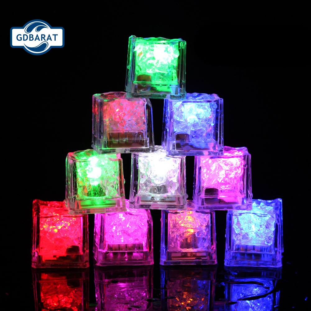 [NYCA Stock] 3 Viên Đá Có Đèn LED Phát Sáng Ban Đêm Trang Trí Quán Bar Tiệc Cưới