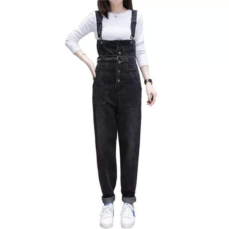 Quần yếm jean dài nữ( có ảnh thật ), dây phối kiểu mới ( size : S, M, L,) vải jean mịn, không nhăn, mẫu mới nhất năm d6 | BigBuy360 - bigbuy360.vn