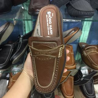 Giày sampo nam da bò