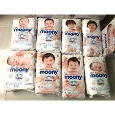 Tã Bỉm MOONY NATURAL TỪ BÔNG HỮU CƠ Nội Địa Nhật dán/quần NB63/S58/M48/L36