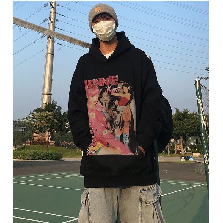 <M-2XL> ÁO HOODIE FORM RỘNG HÌNH JENNIE BLACKPINK SIÊU XINH - ORDER 10 NGÀY | BigBuy360 - bigbuy360.vn