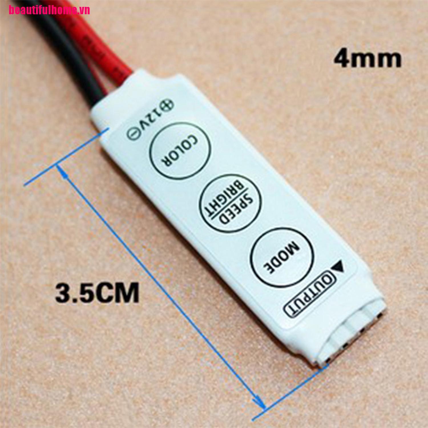 Công Tắc Điều Khiển Độ Sáng Đèn Led Rgb 5050 3528 Smd Dc 12v