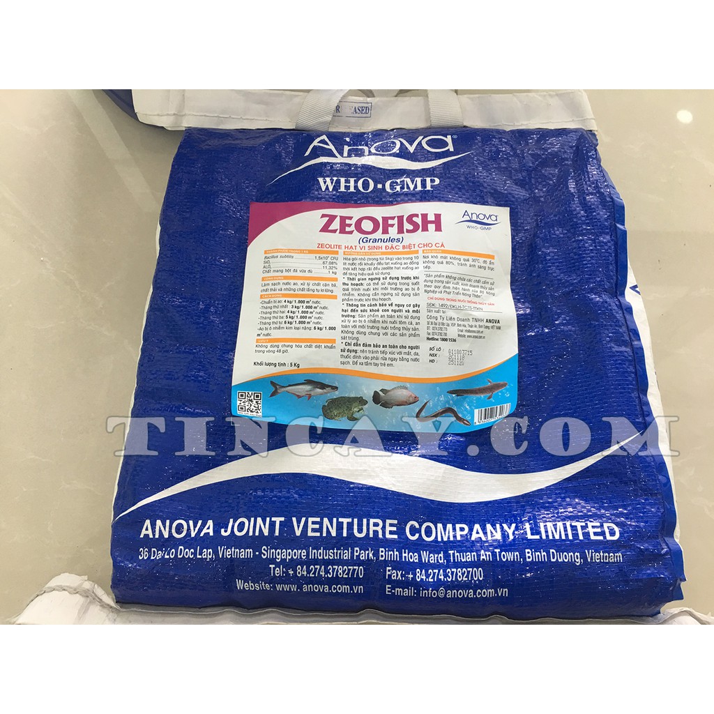 Zeofish - Zeolite hạt vi sinh đặc biệt chuyên dùng cho thủy sản