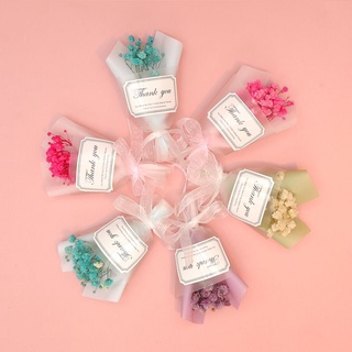 Bó hoa hồng khô mini tự nhiên dùng trang trí