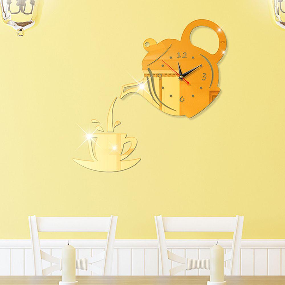 Đồng Hồ Treo Tường Tự Dính Có Thể Tháo Rời Không Gây Tiếng Ồ