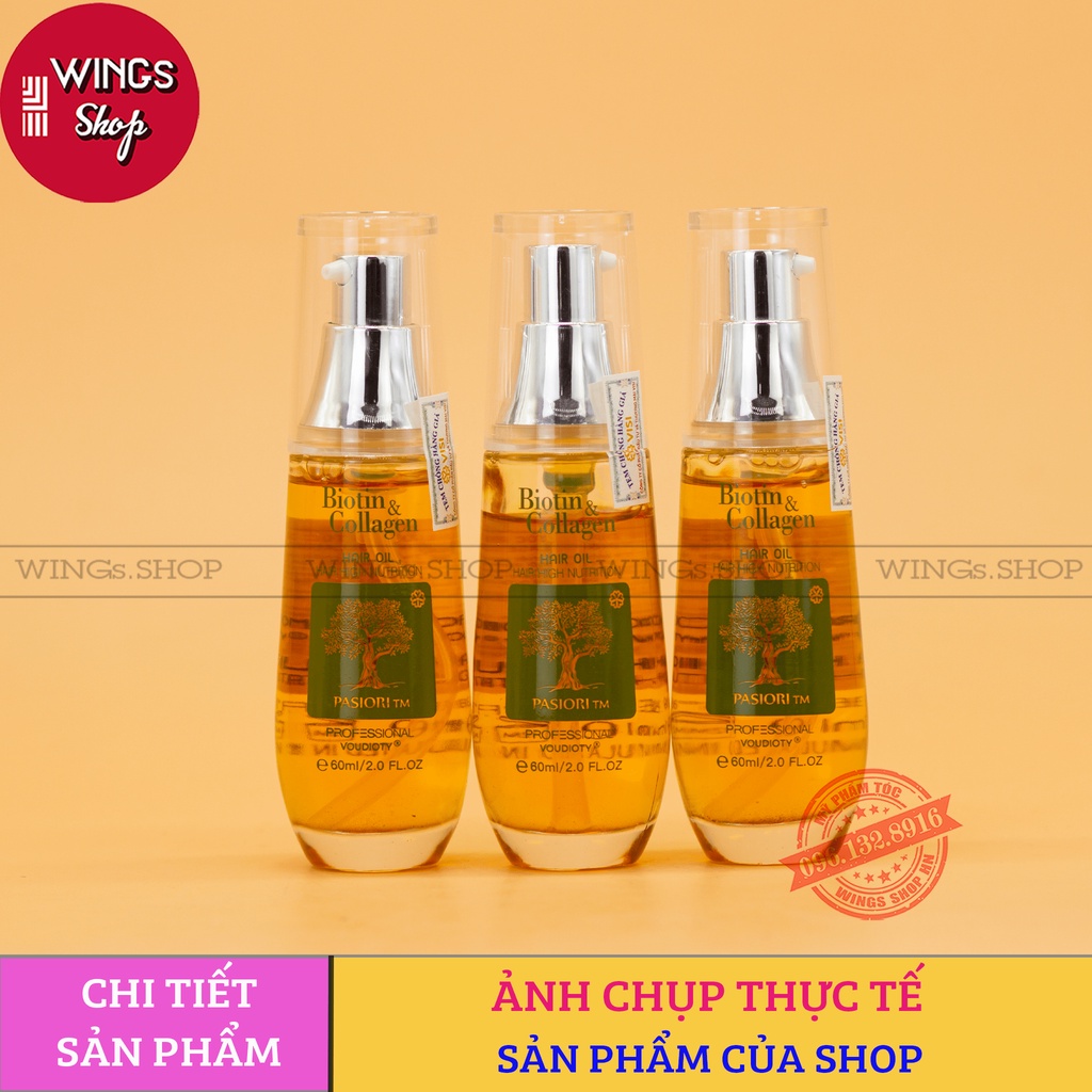 Tinh Dầu Dưỡng Tóc Biotin & Collagen Voudioty Hair High Nutrition Dưỡng Tóc Siêu Mềm Mượt | Wings Shop