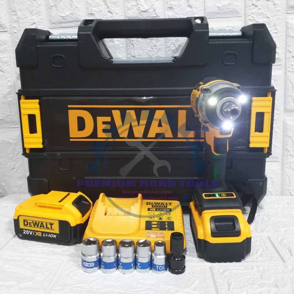 Máy Siết Bulong Dewalt DCF887 KHÔNG CHỔI THAN, 3 đèn led trợ sáng. [Hàng Cao Cấp]