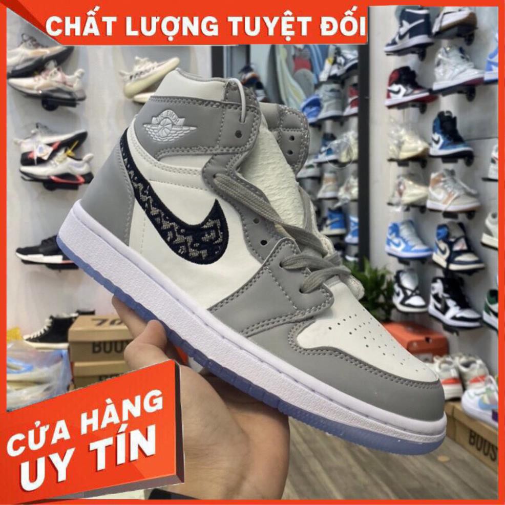 [FREESHIP- BẢO HÀNH 1 NĂM] Hàng Đẹp Có Sẵn Giày Thể Thao Nam Nữ Jordan Dior Cao Cổ.