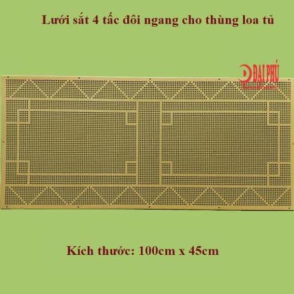 Lưới sắt Loa kéo 4 tấc đôi loa tủ ngang kèm theo ốc lục giác