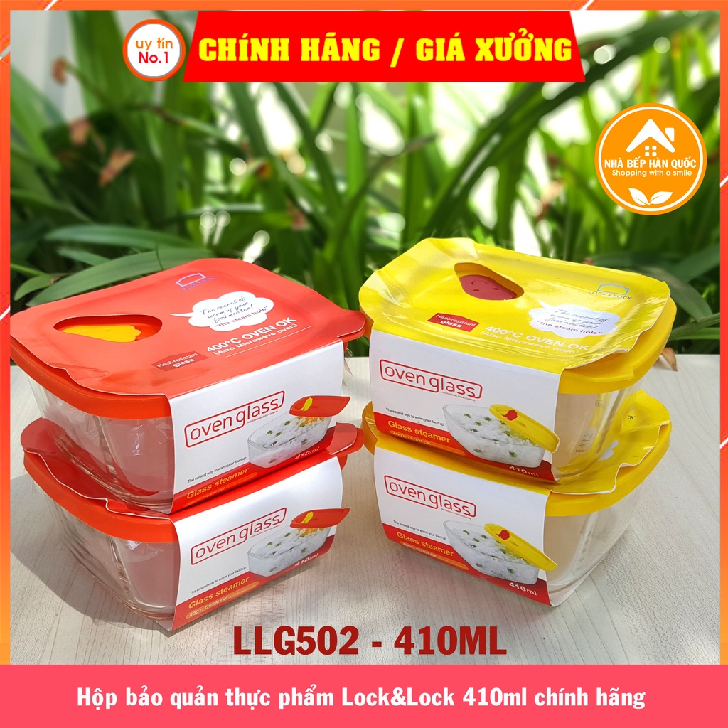 Hộp đựng thực phẩm, hộp bảo quản thực phẩm, hộp đựng thức ăn Lock&Lock LLG502 410ml