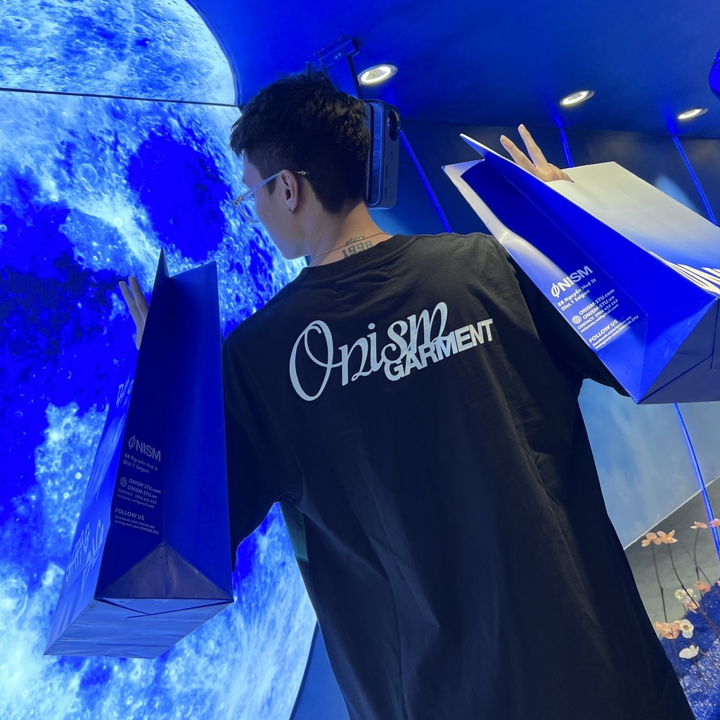 Áo thun unisex Lucid lust-black green màu đen - Charm tee Onism