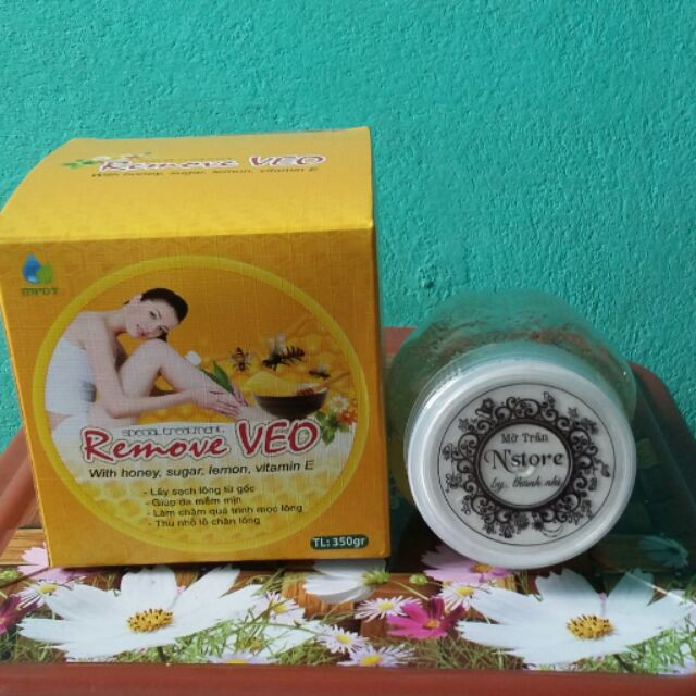 Combo triệt lông vĩnh viễn Wax Remove Veo và mỡ trăn N' store