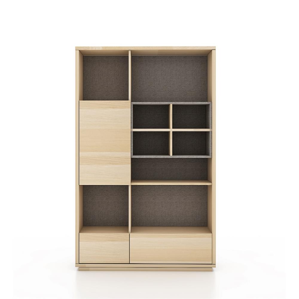 HomeBase FURDINI Tủ đựng đồ bằng gỗ ép có 11 ngăn mở dễ lắp ráp LAZIO Thái Lan W100xxH160xD40cm màu gỗ sồi cát
