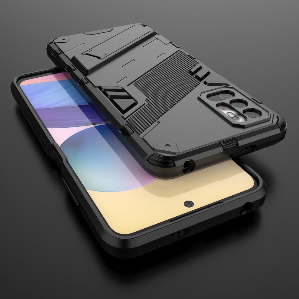 Ốp lưng Poco M3 Pro / Redmi Note 10 5G / Poco M4 Pro 4G Iron Man Ver 2 chống sốc giá đỡ xem phim bảo vệ toàn diện