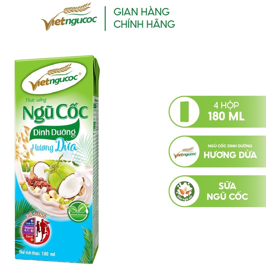 NGŨ CỐC ĂN KIÊNG VIỆT ĐÀI UỐNG LIỀN 180ML.