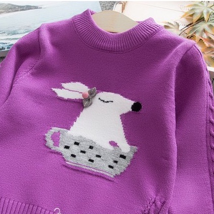 Áo len bé gái size 11 - 14 kg chất len siêu đẹp mềm mịn  [AL24]