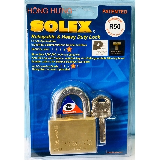 KHÓA SOLEX R50 KHOÁ CHÌA THAU VUÔNG 50MM